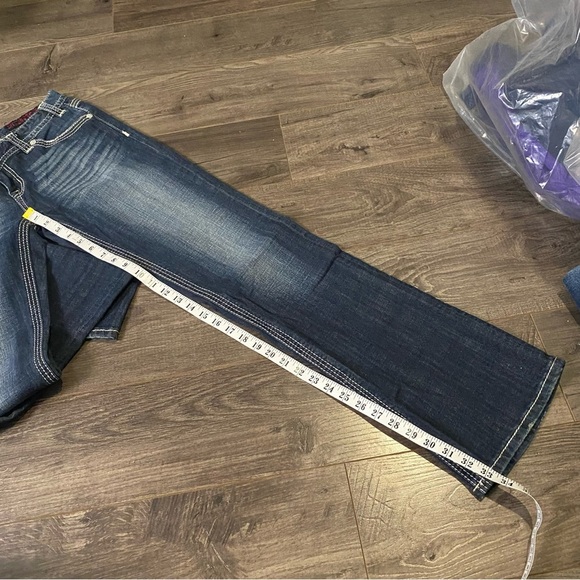 Rock & Roll Cowgirl jeans 29/34 western wear Blingy rodeo denim - Picture 13 of 16